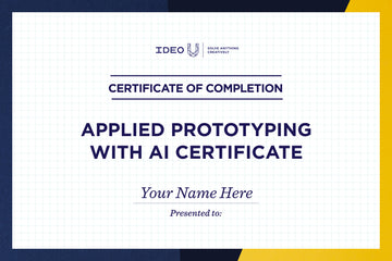 Applied Prototyping with AI Certificate