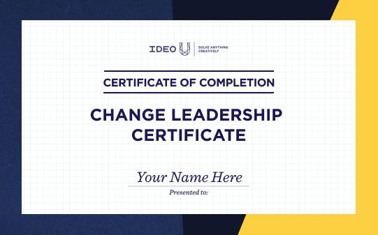 Change Leadership Certificate